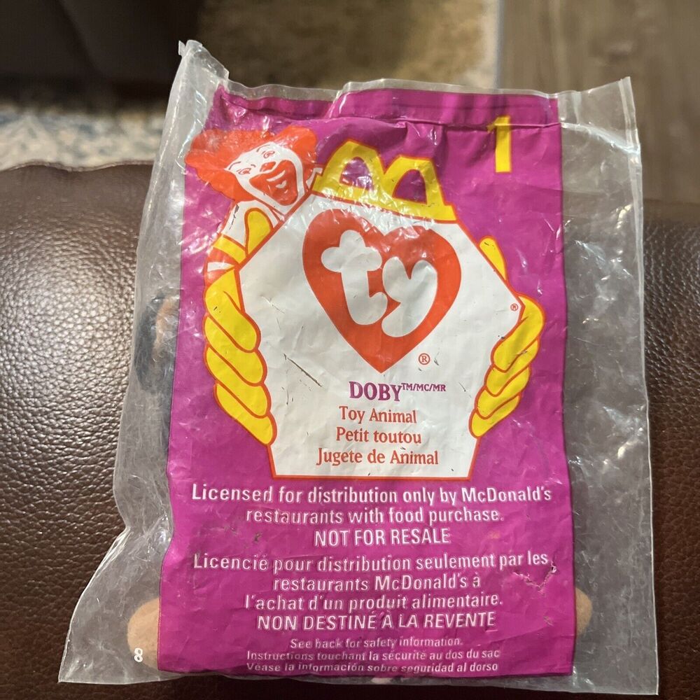 Doby Ty Beanie Baby McDonald’s Toy New In Bag.